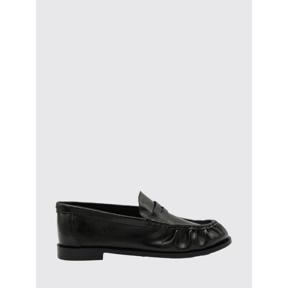 Rag&Bone Black Leather Loafers With Classic Penny Bar And Leather Sole